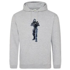 Худи с принтом Хейло Создание - 2XL серый