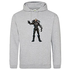 Худи с принтом Хейло Сила - 2XL серый