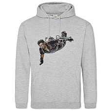 Худи с принтом Джаст Кейс Герой Сила - 2XL серый