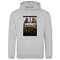Худі з принтом Метро Редюкс - 2XL сірий
