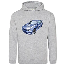 Худи с принтом Жажда Скорости Нид Фор Спид Синяя Машина - 2XL серый