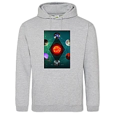 Худі з принтом Ноу Менс Скай Галактика - 2XL сірий