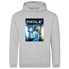 Худі з принтом Портал 2 Принт - 2XL сірий