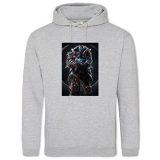 Hoodie with Print Quake Hero - 2XL grey