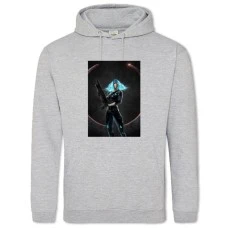 Hoodie with Print Quake Girl - 2XL grey