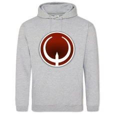 Hoodie with Print Quake Red Logo - 2XL grey