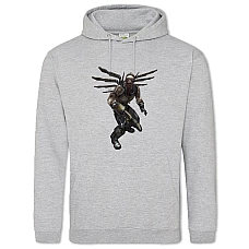Hoodie with Print Quake Print Hero - 2XL grey