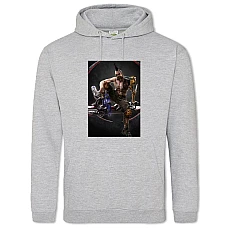 Hoodie with Print Quake Main Theme - 2XL grey