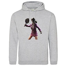 Hoodie with Print PUBG Hero Girl - 2XL grey