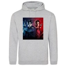 Hoodie with Print Resident Evil Heroes - 2XL grey