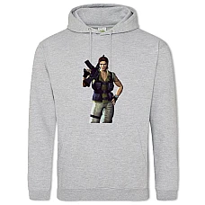 Hoodie with Print Resident Evil Hero Girl - 2XL grey