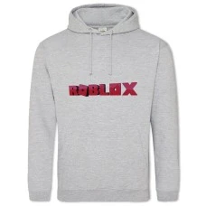 Худи с принтом Роблокс Логотип - 2XL серый