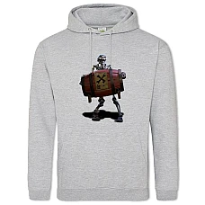 Hoodie with Print Sea Of ​​Thieves Skeleton Print - 2XL grey