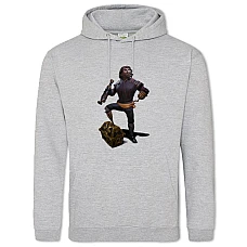 Hoodie with Print Sea Of ​​Thieves Cute Print - 2XL grey