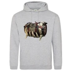 Hoodie with Print Sea Of ​​Thieves Barrel - 2XL grey