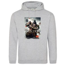 Hoodie with Print Sekiro Shadow Die Twice Theme Print - 2XL grey