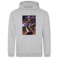 Худи с принтом Старкрафт Принт - 2XL серый