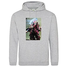 Худи с принтом Всплеск Принт - 2XL серый