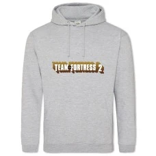 Hoodie with Print Team Fortress 2 Logo - 2XL grey