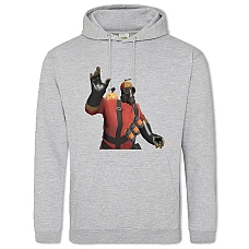 Hoodie with Print Team Fortress Print Hero - 2XL grey