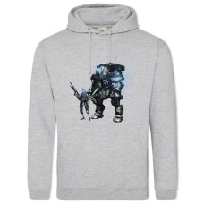 Hoodie with Print Titanfall Heroes - 2XL grey