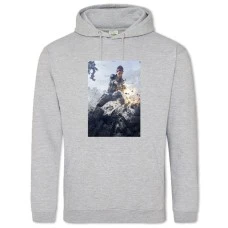 Hoodie with Print Titanfall Hero - 2XL grey
