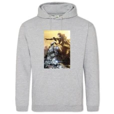 Hoodie with Print Titanfall Theme Print - 2XL grey