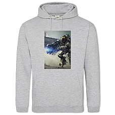 Hoodie with Print Titanfall Battle Hero - 2XL grey