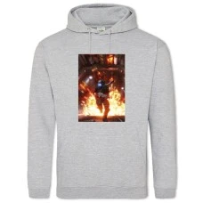 Hoodie with Print Titanfall Explosion Hero - 2XL grey