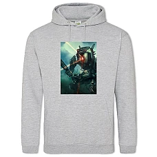 Hoodie with Print Titanfall Robot - 2XL grey