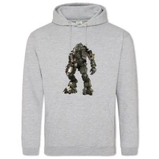 Hoodie with Print Titanfall Theme Robot - 2XL grey