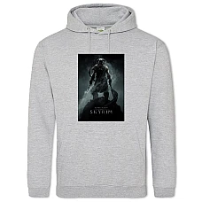 Hoodie with Print The Elder Scrolls Skyrim Print - 2XL grey