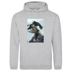 Hoodie with Print The Elder Scrolls Big Dragon - 2XL grey