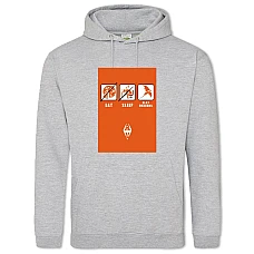 Hoodie with Print The Elder Scrolls Fun Print - 2XL grey