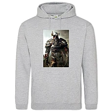 Hoodie with Print The Elder Scrolls Warrior - 2XL grey