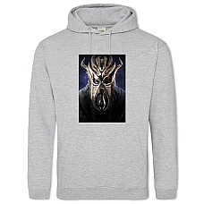 Hoodie with Print The Elder Scrolls Mask - 2XL grey