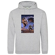Hoodie with Print The Elder Scrolls Hero Dragon - 2XL grey
