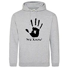 Hoodie with Print The Elder Scrolls We Know - 2XL grey