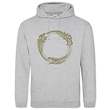 Hoodie with Print The Elder Scrolls Circle Print - 2XL grey