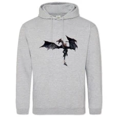 Hoodie with Print The Elder Scrolls Theme Dragon Print - 2XL grey