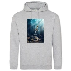 Hoodie with Print The Elder Scrolls Sword - 2XL grey