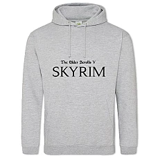 Hoodie with Print The Elder Scrolls Skyrim Main Logo - 2XL grey