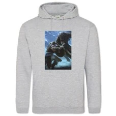 Hoodie with Print The Elder Scrolls Werewolf Hero Battle - 2XL grey