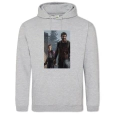 Hoodie with Print The Last Of Us Main Heroes - 2XL grey