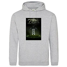 Hoodie with Print The Legend Of Zelda Print - 2XL grey