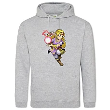 Hoodie with Print The Legend Of Zelda Hero Magic - 2XL grey