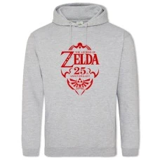 Hoodie with Print The Legend Of Zelda Logo Print - 2XL grey