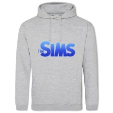 Hoodie with Print The Sims Blue Logo - 2XL grey