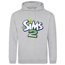 Hoodie with Print The Sims 2 Logo - 2XL grey