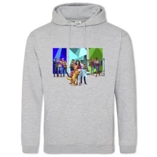 Hoodie with Print The Sims Theme - 2XL grey